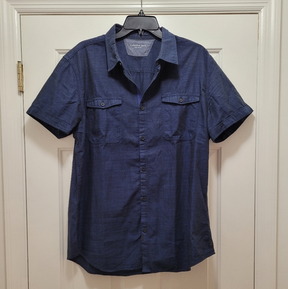 CK Jeans Dark Blue Button Down - Picture 1 of 2